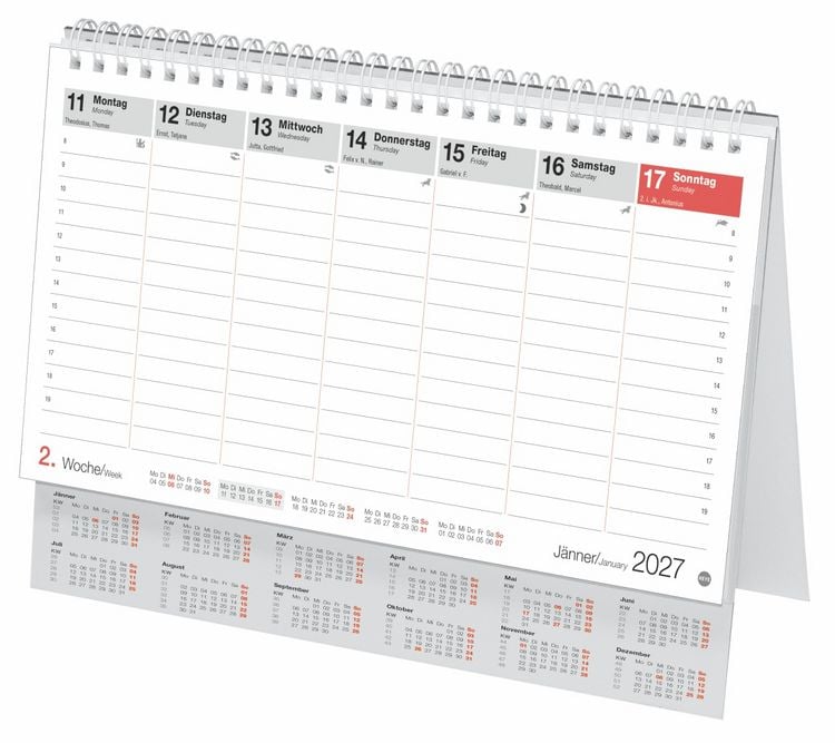 Produktbild: Schreibtischkalender &Ouml;sterreich gro&szlig; 2027