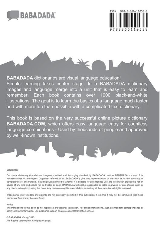 Produktbild: British English - IsiZulu, visual dictionary, BW