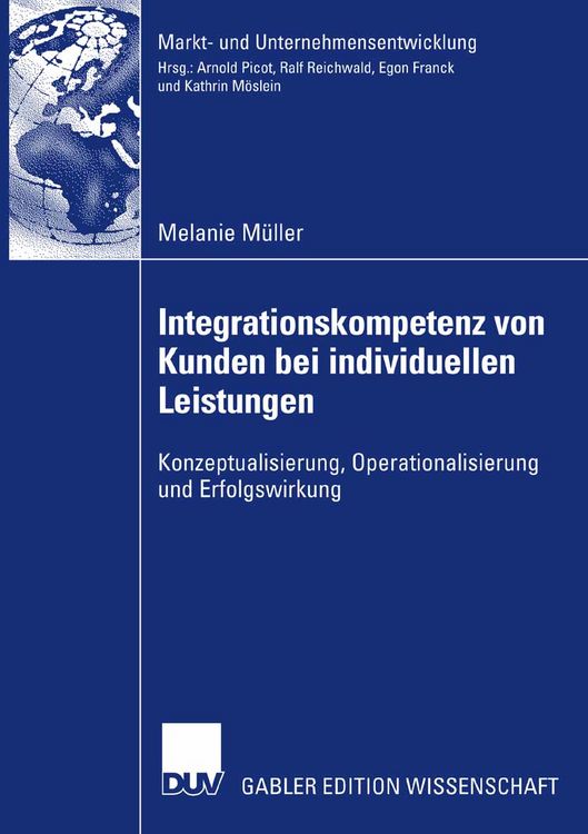 Produktbild: Integrationskompetenz von Kunden bei individuellen Leistungen