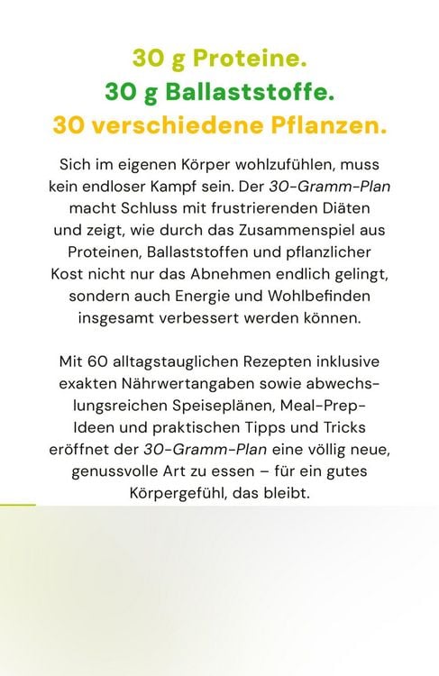 Produktbild: Der 30-Gramm-Plan
