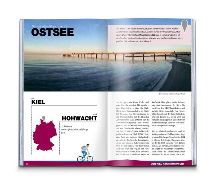 Produktbild: Die 1000 sch&ouml;nsten Fahrradkilometer am Wasser