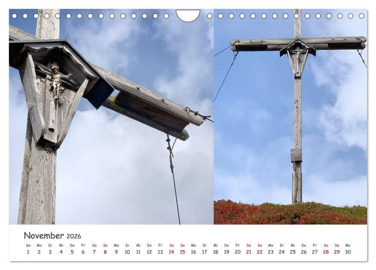 Produktbild: Bekannte und unbekannte S&uuml;dtiroler Gipfelkreuze im Detail (Wandkalender 2026 DIN A4 quer), CALVENDO Monatskalender