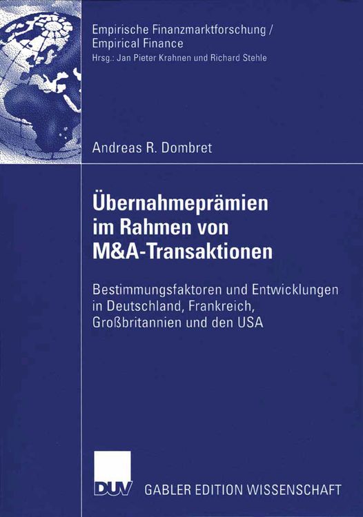 Produktbild: Übernahmeprämien im Rahmen von M&A-Transaktionen