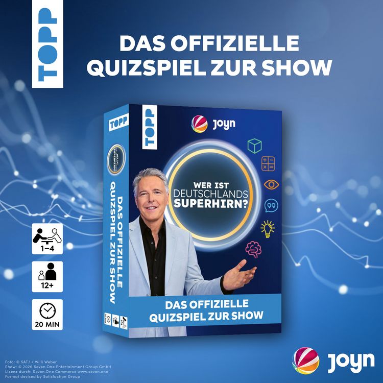 Produktbild: Wer ist Deutschlands Superhirn? Das offizielle Quizspiel zur Show