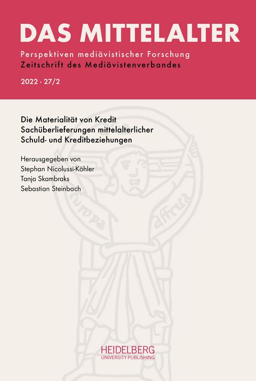 Produktbild: Das Mittelalter. Perspektiven medi&auml;vistischer Forschung : Zeitschrift... / 2022, Band 27, Heft 2