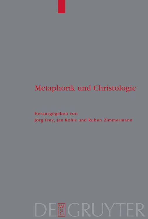 Produktbild: Metaphorik und Christologie