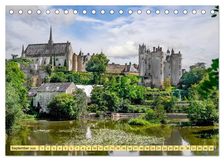 Produktbild: Ch&acirc;teaux. Im Tal der Loire (Tischkalender 2026 DIN A5 quer), CALVENDO Monatskalender