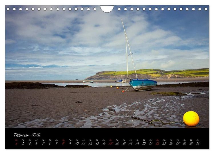 Produktbild: Wales - Pembrokeshire Coast Path (Wandkalender 2026 DIN A4 quer), CALVENDO Monatskalender