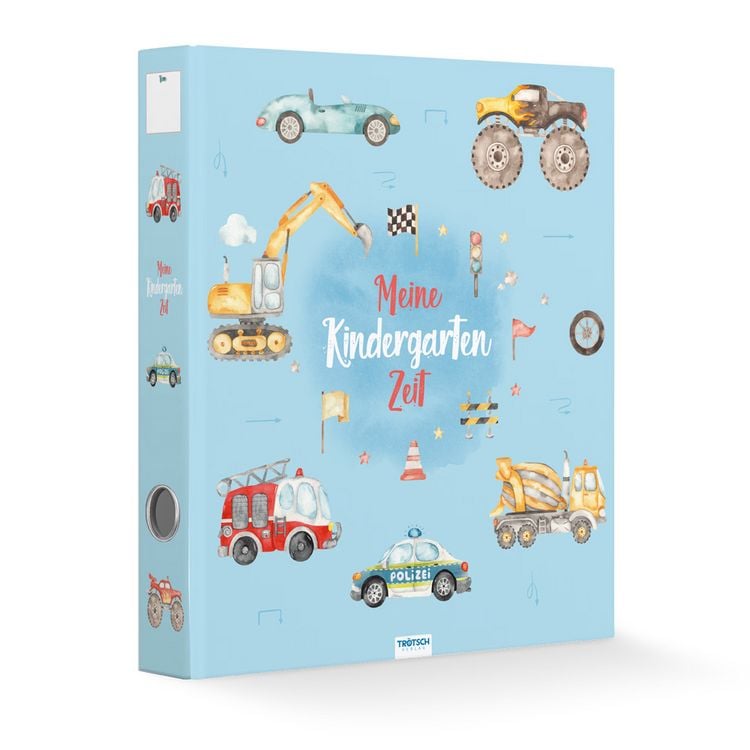 Produktbild: Tr&ouml;tsch Ordner Kindergarten Fahrzeuge Sammelordner Hefter A4 Motivordner