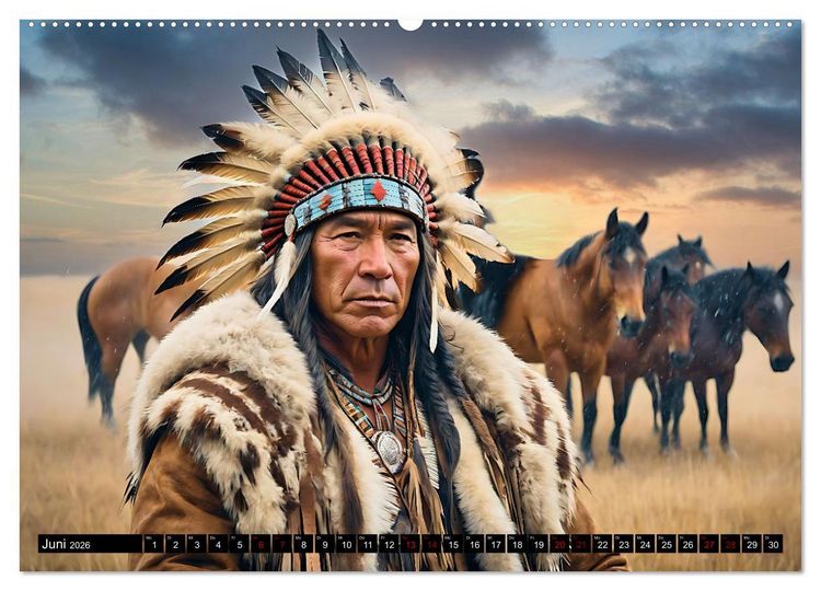 Produktbild: Im weiten Land der Indianer (Wandkalender 2026 DIN A2 quer), CALVENDO Monatskalender