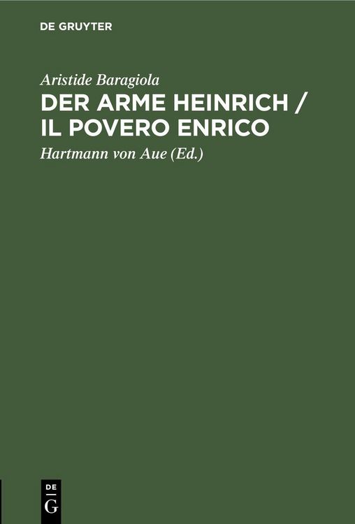Produktbild: Der arme Heinrich / Il povero Enrico