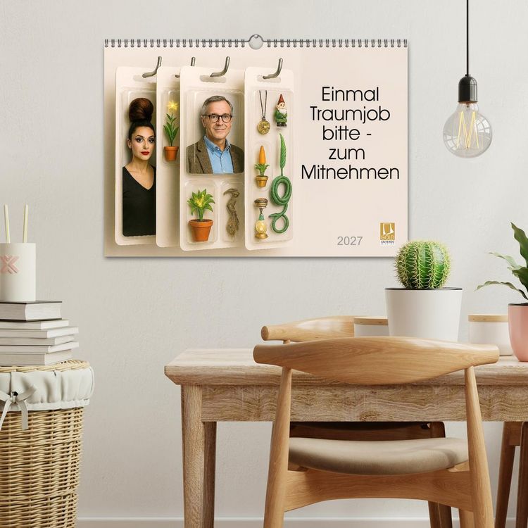 Produktbild: Einmal Traumjob bitte - zum Mitnehmen (Wandkalender 2027 DIN A3 quer), CALVENDO Monatskalender