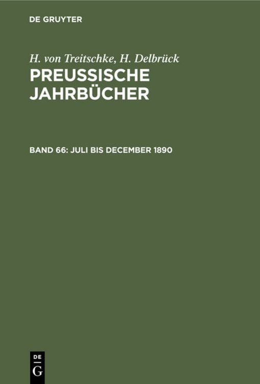 Produktbild: Juli bis December 1890