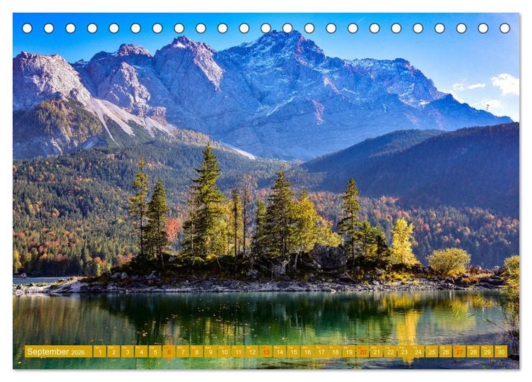 Produktbild: Romantic Places In Bavaria (Desk Calendar 2026 DIN A5 landscape), CALVENDO 12 Month DeskCalendar