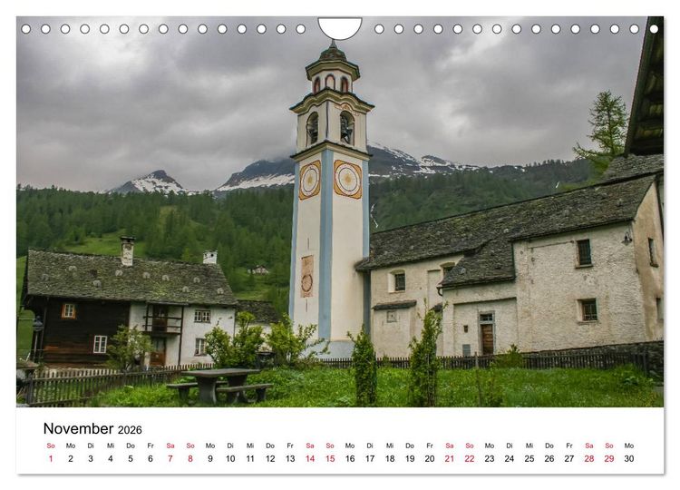 Produktbild: Valle Maggia - Entdecken Sie das Maggiatal im Tessin (Wandkalender 2026 DIN A4 quer), CALVENDO Monatskalender