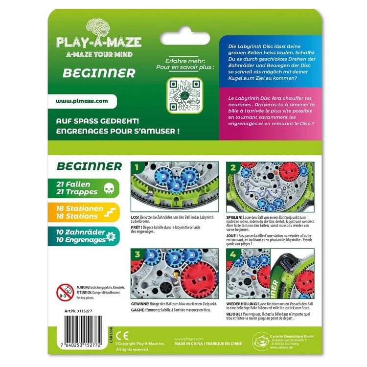 Produktbild: PLAY-A-MAZE - Labyrinth Travel Disc BEGINNER