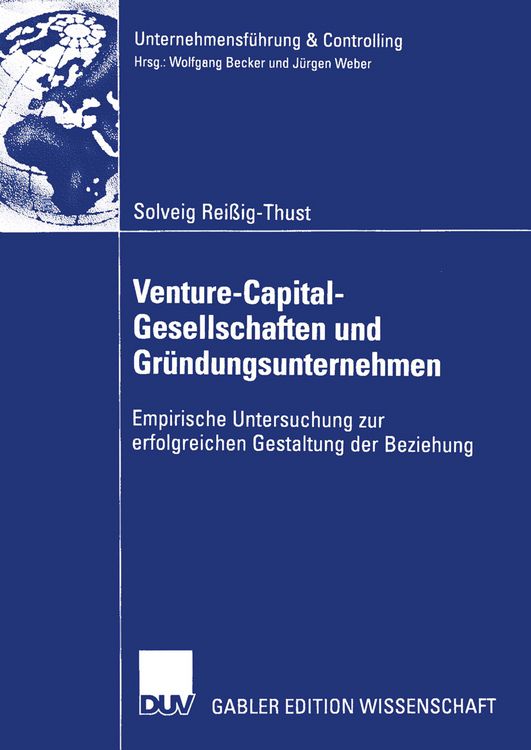 Produktbild: Venture-Capital-Gesellschaften und Gr&uuml;ndungsunternehmen
