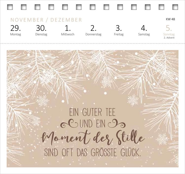 Produktbild: Postkartenkalender Gl&uuml;cksmantras 2027