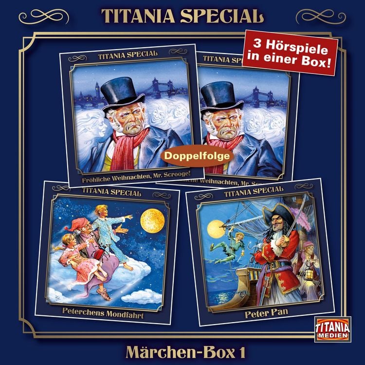 Produktbild: Fröhliche Weihnachten, Mr. Scrooge!, Peterchensmondfahrt, Peter Pan