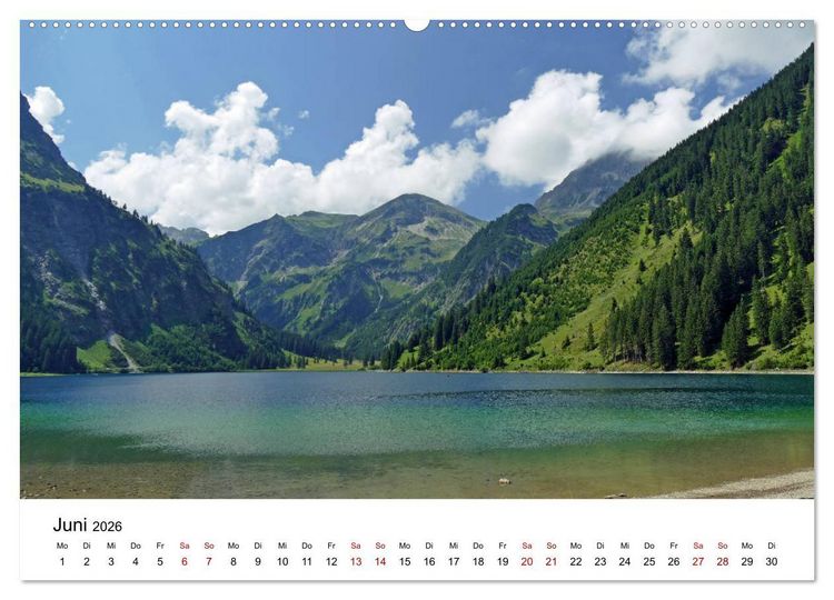Produktbild: Wundersch&ouml;ne Landschaften in den Alpen (Wandkalender 2026 DIN A2 quer), CALVENDO Monatskalender