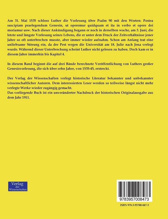 Produktbild: Die Genesisvorlesung
