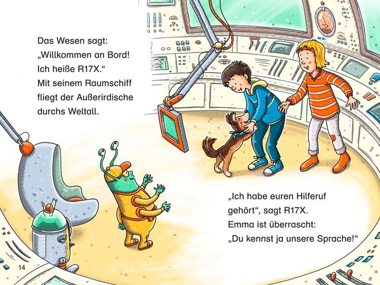 Produktbild: Duden Leseprofi &ndash; Die verr&uuml;ckte Reise ins All, 1. Klasse