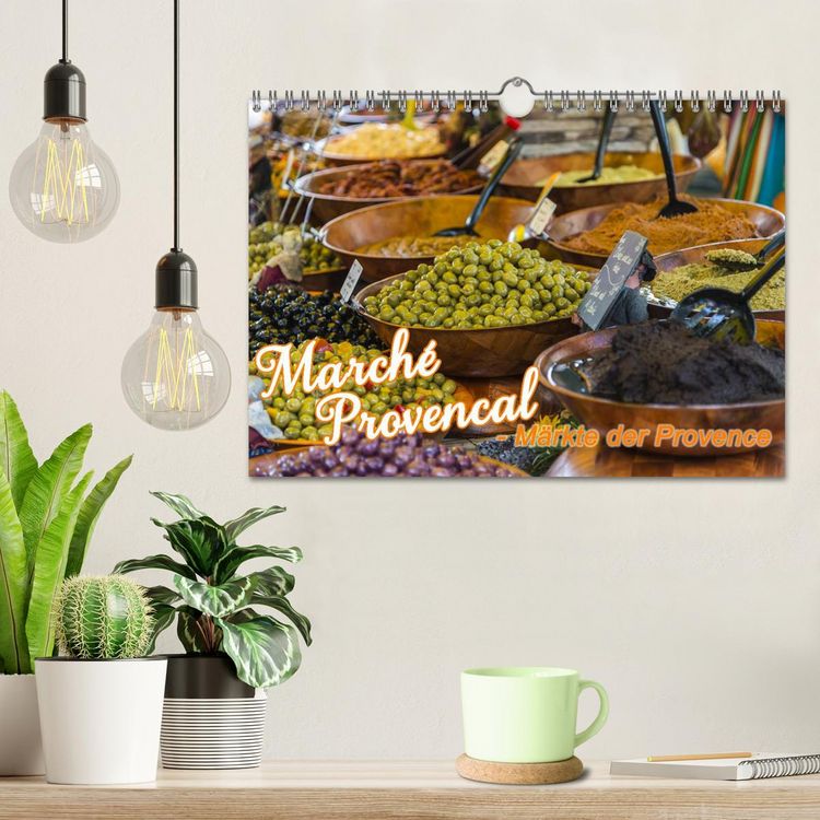 Produktbild: March&eacute; Provencal - M&auml;rkte der Provence (Wandkalender 2026 DIN A4 quer), CALVENDO Monatskalender