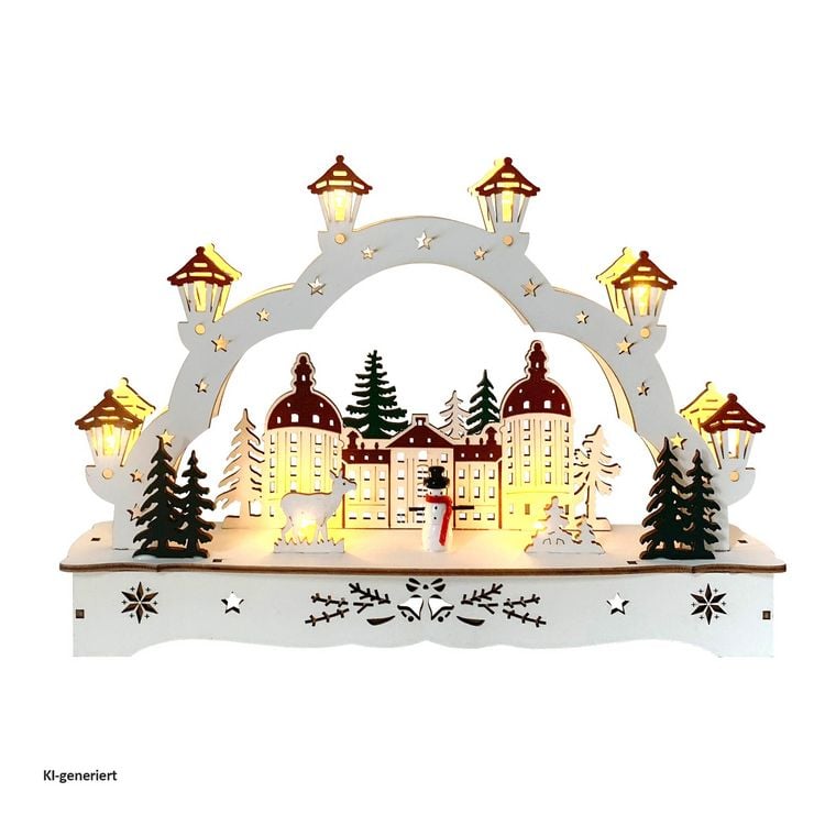 Produktbild: HTI-Living Schwibbogen Winterschloss Schwibbogen Winterschloss
