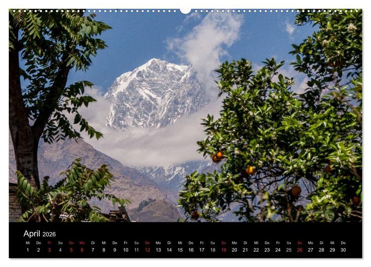 Produktbild: Namaste Nepal (Wandkalender 2026 DIN A2 quer), CALVENDO Monatskalender