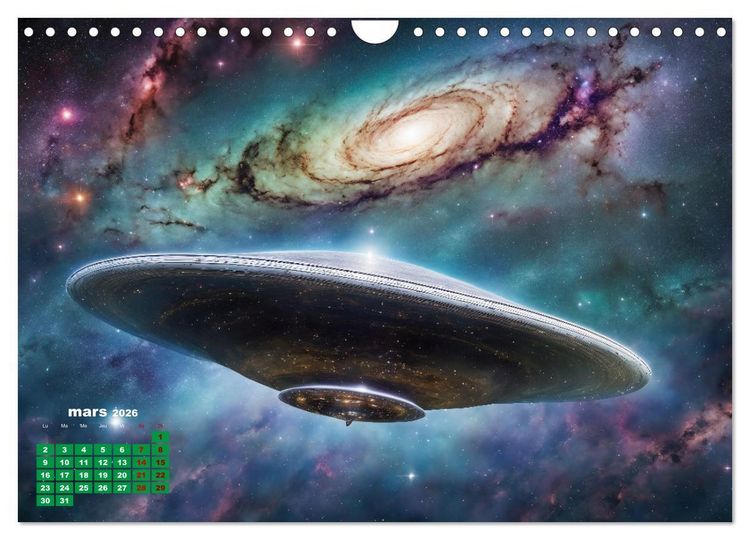 Produktbild: &Agrave; travers l'univers-L'incroyable voyage (Calendrier mural 2026 DIN A4 vertical), CALVENDO calendrier mensuel