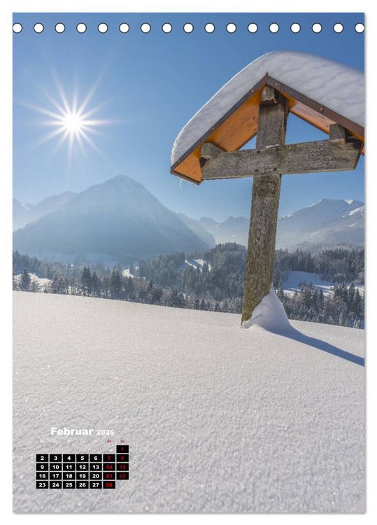 Produktbild: Leichte Wanderziele um Oberstdorf (Tischkalender 2026 DIN A5 hoch), CALVENDO Monatskalender