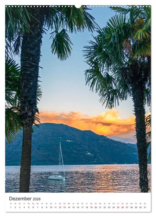 Produktbild: Lago Maggiore - Atemberaubende Landschaften (Wandkalender 2026 DIN A2 hoch), CALVENDO Monatskalender