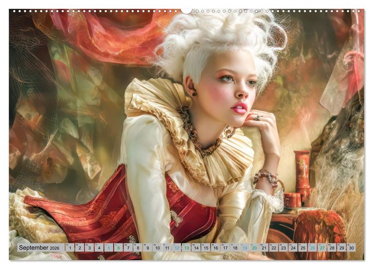Produktbild: Frauen und Korsetts - Malerische Werke (hochwertiger Premium Wandkalender 2026 DIN A2 quer), Kunstdruck in Hochglanz