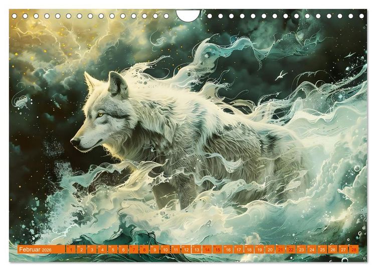 Produktbild: Von F&uuml;chsen und W&ouml;lfen (Wandkalender 2026 DIN A4 quer), CALVENDO Monatskalender