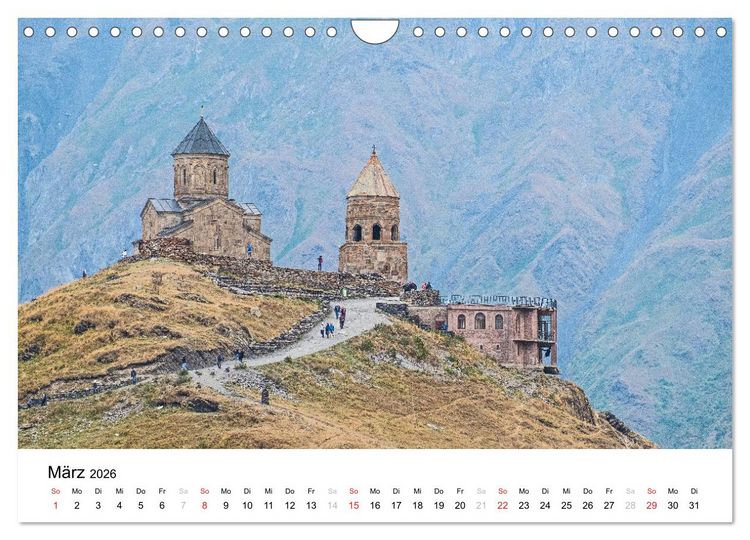 Produktbild: Eine Reise durch Georgien (Wandkalender 2026 DIN A4 quer), CALVENDO Monatskalender