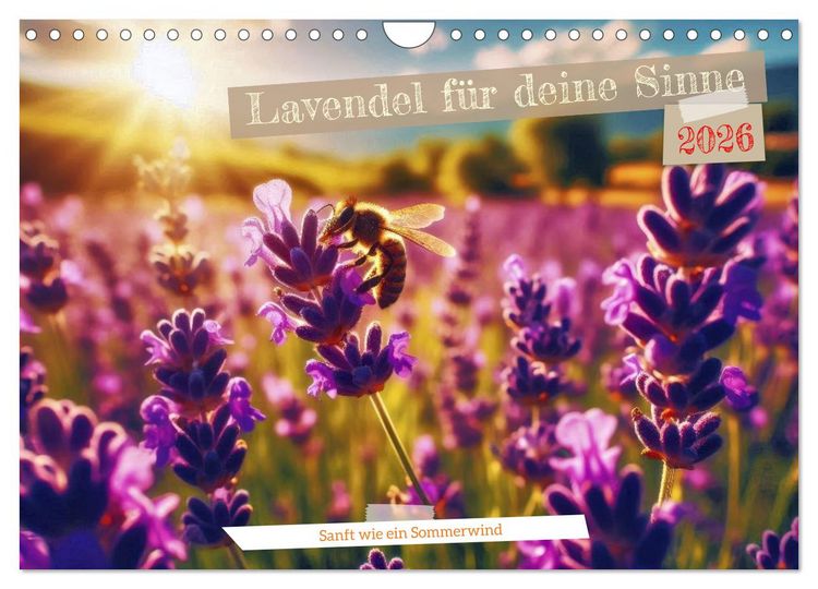 Produktbild: Lavendel f&uuml;r deine Sinne (Wandkalender 2026 DIN A4 quer), CALVENDO Monatskalender
