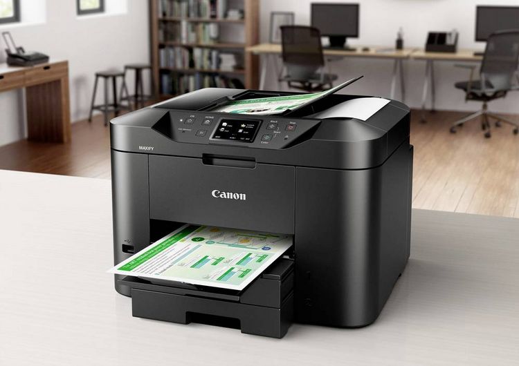 Produktbild: Canon MAXIFY MB2750 4 ipm b/n 15.5 ipm col Multifunktionsdrucker Tintenstrahl Farbe A4 LAN, WLAN, Duplex, ADF