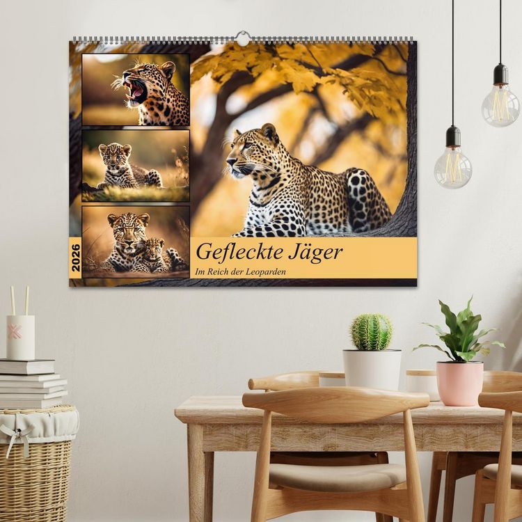 Produktbild: Gefleckte J&auml;ger (Wandkalender 2026 DIN A2 quer), CALVENDO Monatskalender