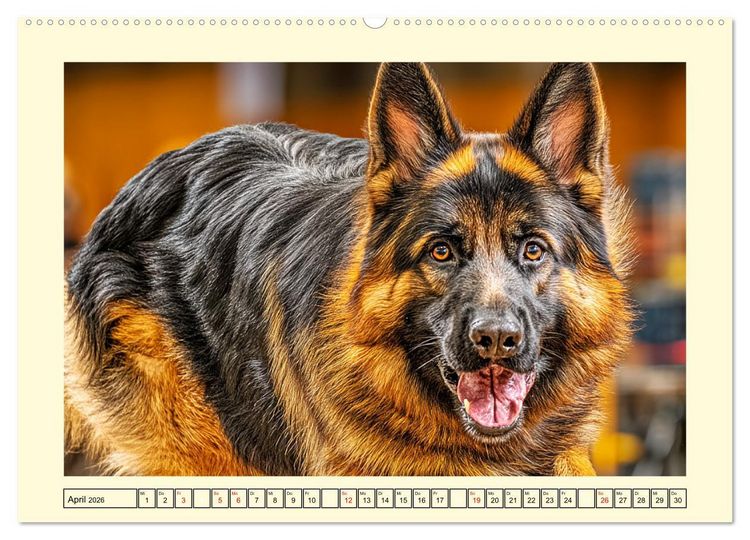Produktbild: Deutscher Sch&auml;ferhund. Familienheld, Sportskanone und loyaler Diensthund (hochwertiger Premium Wandkalender 2026 DIN A2 quer), Kunstdruck in Hochglanz