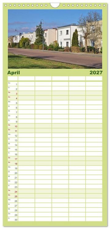 Produktbild: Familienplaner 2027 - Dessau mit 5 Spalten (Wandkalender, 21 x 45 cm) CALVENDO