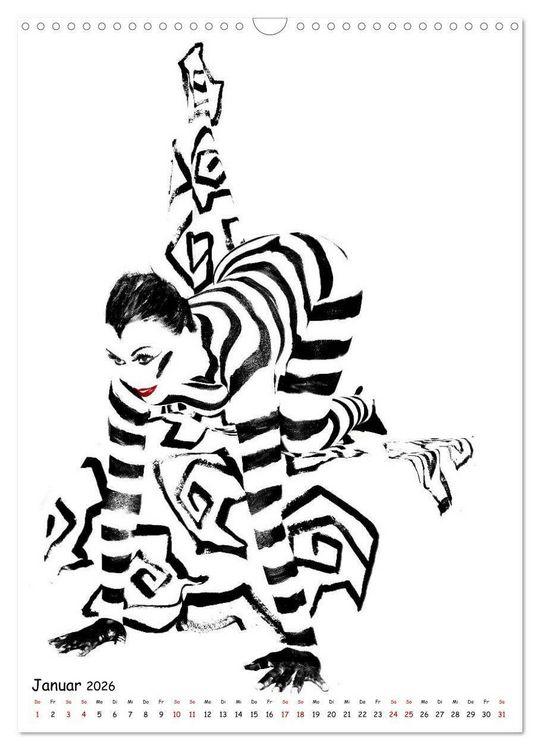 Produktbild: MEL Bodypainting von fru.ch (Wandkalender 2026 DIN A3 hoch), CALVENDO Monatskalender