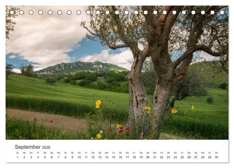 Produktbild: San Marino Die &auml;lteste Republik der Welt (Tischkalender 2026 DIN A5 quer), CALVENDO Monatskalender