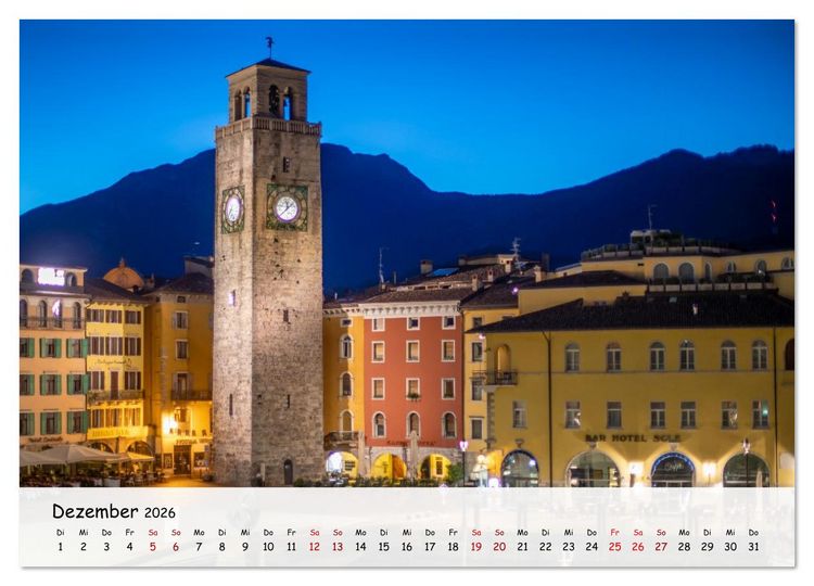 Produktbild: Riva del Garda - Am Gardasee ganz im Norden (Wandkalender 2026 DIN A3 quer), CALVENDO Monatskalender