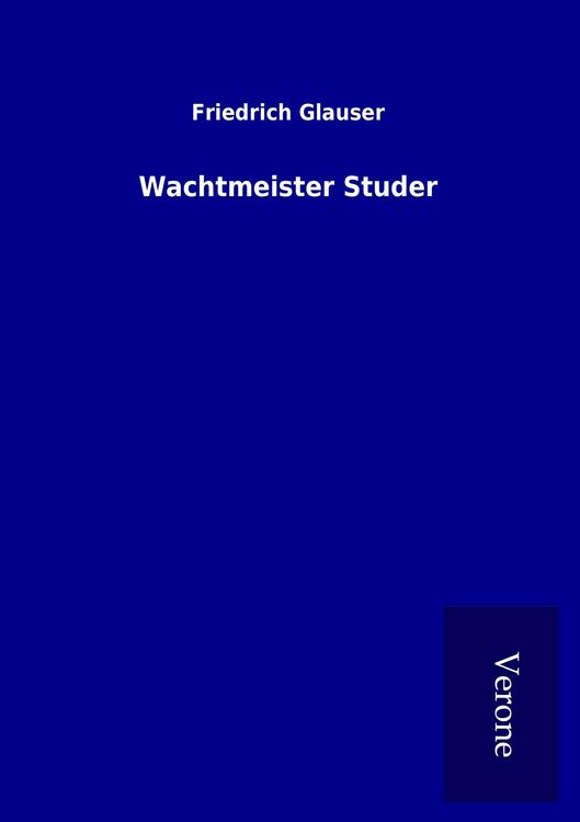 Produktbild: Wachtmeister Studer