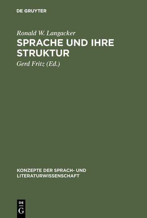 Produktbild: Sprache und ihre Struktur