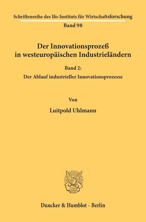 Produktbild: Der Innovationsproze&szlig; in westeurop&auml;ischen Industriel&auml;ndern.