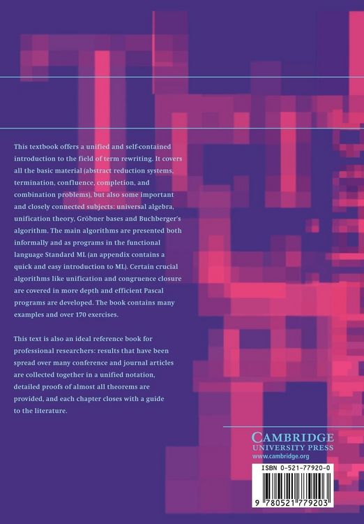 Produktbild: Term Rewriting and All That