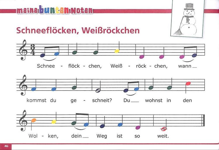 Produktbild: Meine bunten Noten f&uuml;r Klavier, Keyboard, Melodica , Triola