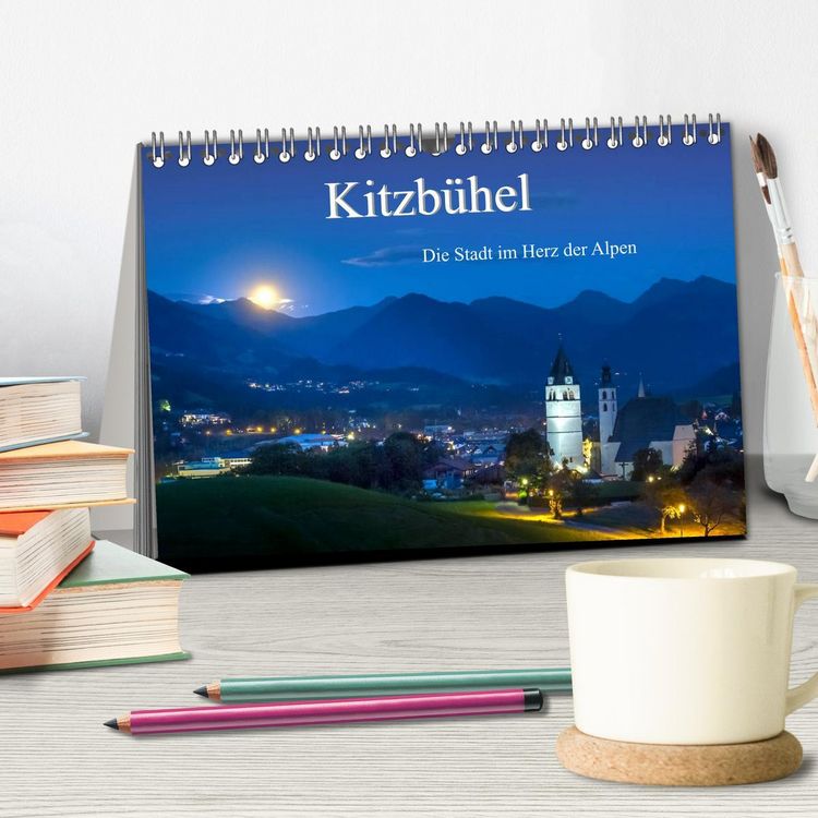 Produktbild: Kitzb&uuml;hel. Die Stadt im Herz der Alpen (Tischkalender 2026 DIN A5 quer), CALVENDO Monatskalender
