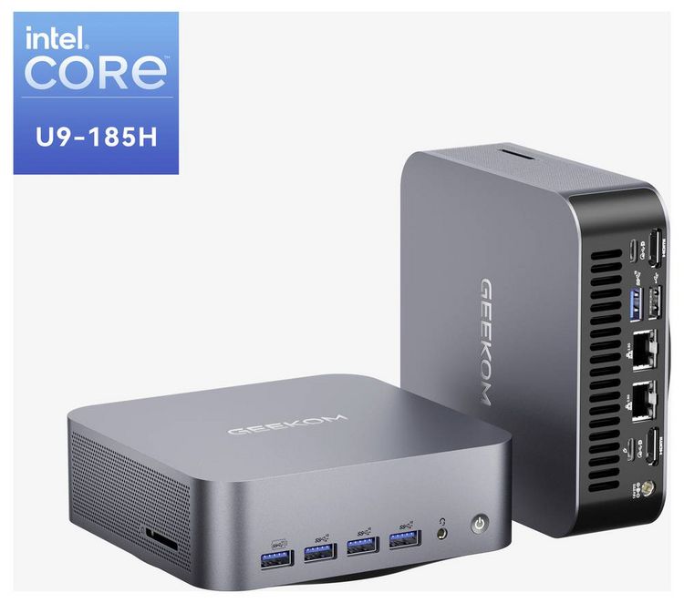 Produktbild: GEEKOM Mini PC GT1 Mega Intel&reg; Core&trade; Ultra 9 185H 5.1 GHz 16 GB RAM 1 TB SSD Intel Win 11 Pro GT1 Mega U9